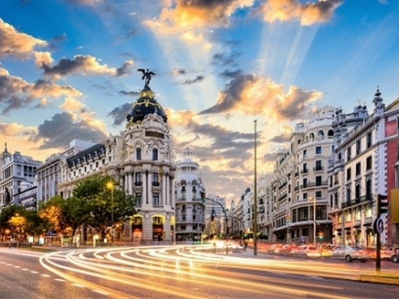 Холст с красками 40х50 см по номерам МАДРИД. ИСПАНИЯ