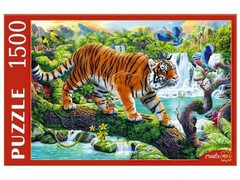 37285 [ФП1500-0681]ПАЗЛЫ 1500 элементов. ТИГР НА ДЕРЕВЕ