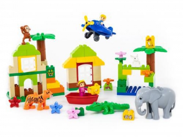 Конструктор "Макси" - "Зоопарк" 98 эл. в коробке