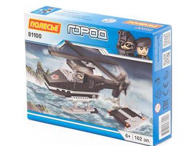 Конструктор "Классик" "Город. Полиция-1.7" 102 эл. в коробке