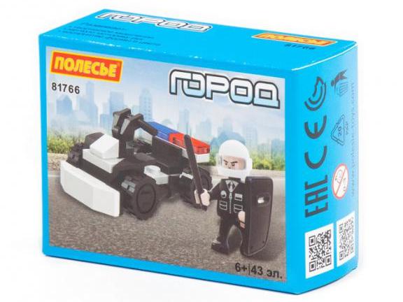 Конструктор "Классик" "Город. Полиция-6" 43 эл. в коробке