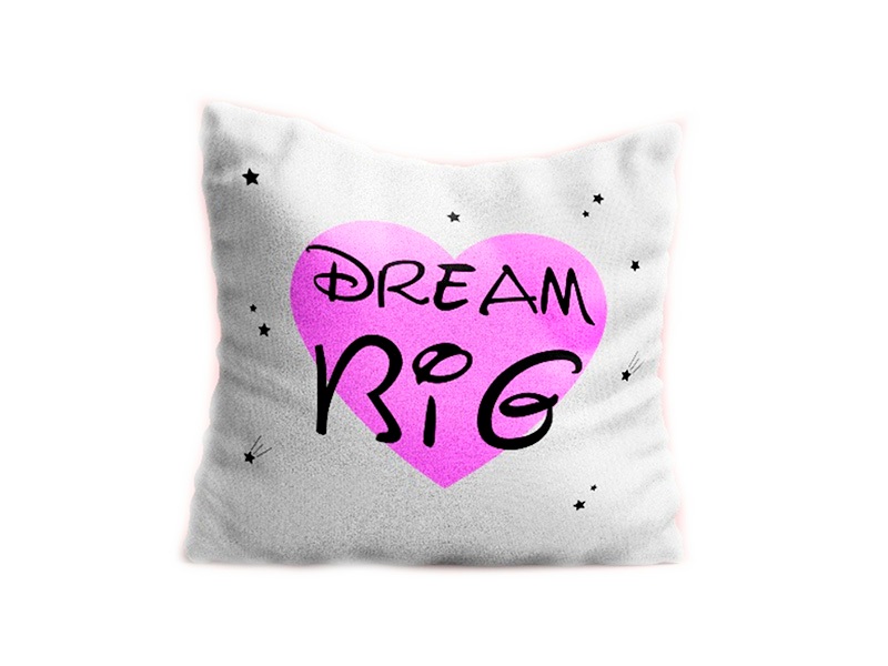 Подушка-игрушка Сердце надпись VAP-111