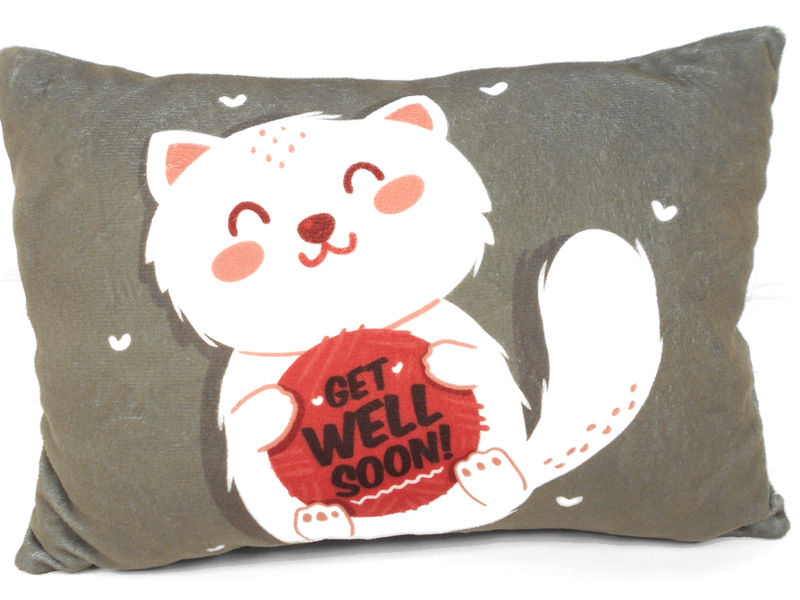Подушка-игрушка Котик get well soon 38*25см VAPf-003