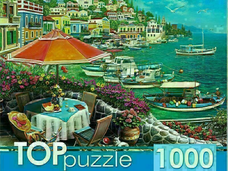 Купить оптом TOPpuzzle ПАЗЛЫ 1000 элементов. КУРОРТНЫЙ ГОРОД в Луганске