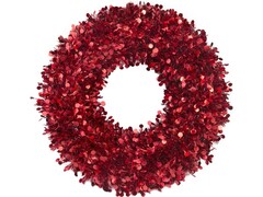 38917 [78837]Новогодний венок "КРАСНЫЕ КАПЛИ" 45см 78837