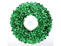 38918 [78836]Новогодний венок "ЗЕЛЕНЫЕ КАПЛИ" 45см 78836