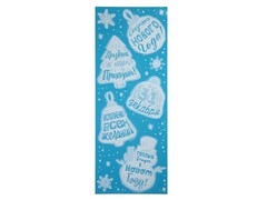 38938 [78107]Оконное украшение НОВОГОДНИЕ ИСТОРИИ (ПВХ) с раскраской 21*54 см 78107