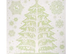 38943 [80036]Оконное украшение ЕЛОЧКА (ПВХ, неоновая) 30*29 см 80036