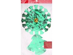 38949 [42113]Гирлянда новогодняя Колокольчики со снежинками (цветные, 35*21*200см) 42113