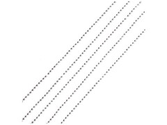 38962 [76082]Бусы на елку БУСИНКИ серебро 2,7м в пак. 76082