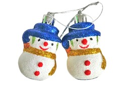 38987 [78757]Набор подвесок СНЕГОВИКИ из полистирола 5 см (2шт/уп) 78757
