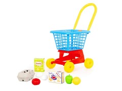 Тележка "Supermarket" №1 + набор продуктов №2 в сеточке