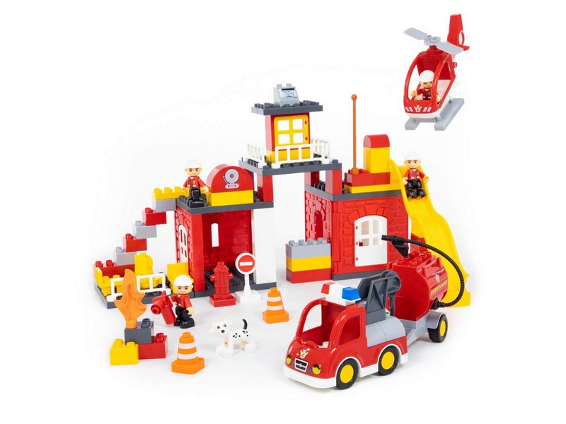 Конструктор "Макси" - "Пожарная станция" 95 эл. в коробке
