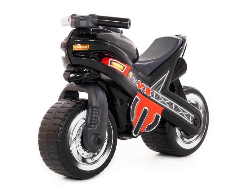 Купить оптом Каталка-мотоцикл "МХ" чёрная в Луганске