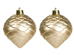 39165 [78889]Набор подвесок ШИШКИ СОСНОВЫЕ из полистирола 7 см (2шт/уп) 78889