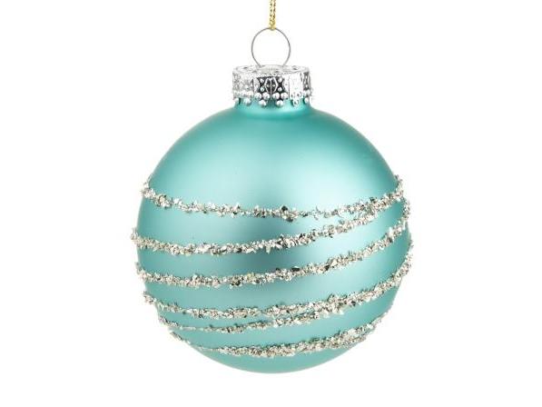ШАР БИРЮЗОВЫЙ из стекла 8 см 81946