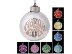 39225 [80356]ШАР НОВЫЙ ГОД из стекла со светодиодной подсветкой 8 см 80356