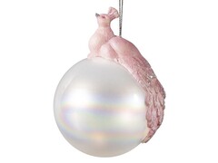 39256 [80368]ШАР ПАВЛИН из стекла 8 см 80368