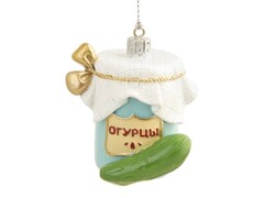 39263 [81617]Подвесное украшение СОЛЕНЫЕ ОГУРЧИКИ из полирезины 6,2х7,2х5 см 81617