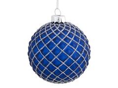 39277 [78925]ШАР СИНИЙ из стекла 8 см 78925