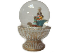 Водяной шар со снегом ДЕТИ С ПОДАРКАМИ 13 см 38361