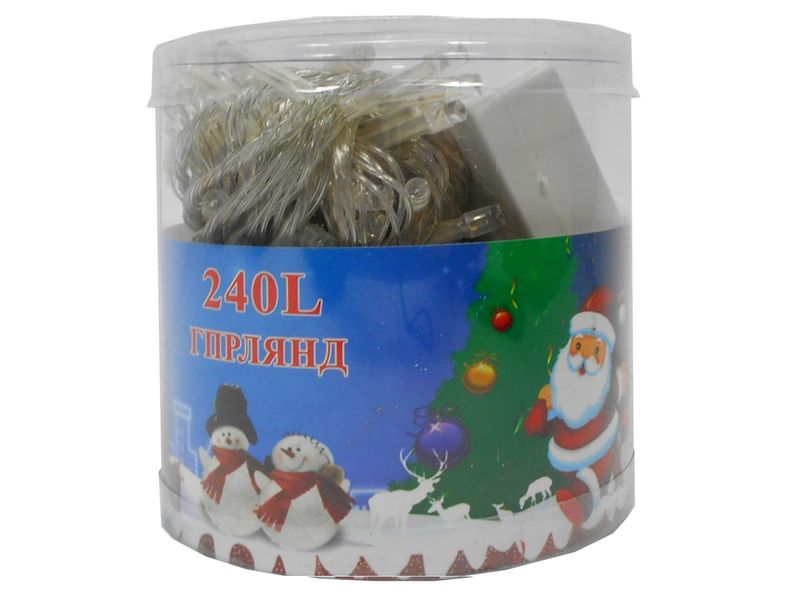 Гирлянда 12м 240L LED в тубе