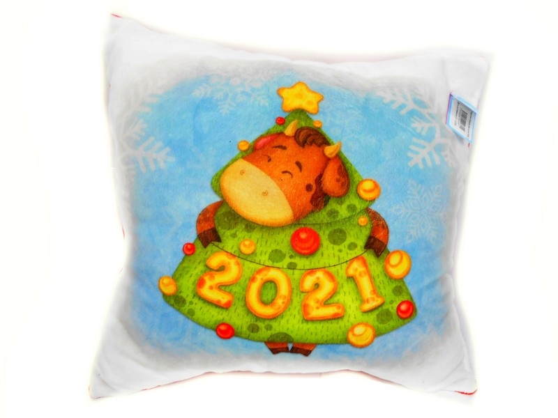 Подушка-игрушка Бык-елка NGB_002