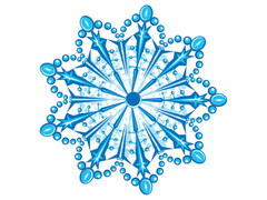 39836 []Наклейка оформительная «СНЕЖИНКА» 20*20см (10шт/уп)