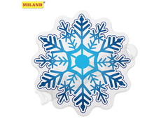 39838 [10-10-0018]Набор наклеек оформительных "СНЕЖИНКИ" 19*19см (8шт/уп) 10-10-0018