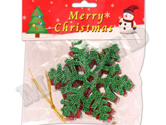 39932 [НУ-8315]Набор ёлочных подвесок "Волшебные снежинки" 10,5см (4шт/уп) НУ-8315