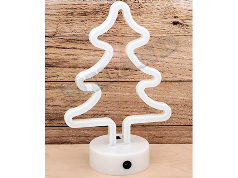 Светильник настольный «ЕЛОЧКА» 17*27см (на бат., с USB кабелем) зелёный НЛ-8339