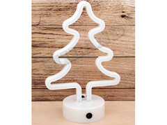 39934 [НЛ-8339]Светильник настольный «ЕЛОЧКА» 17*27см (на бат., с USB кабелем) зелёный НЛ-8339