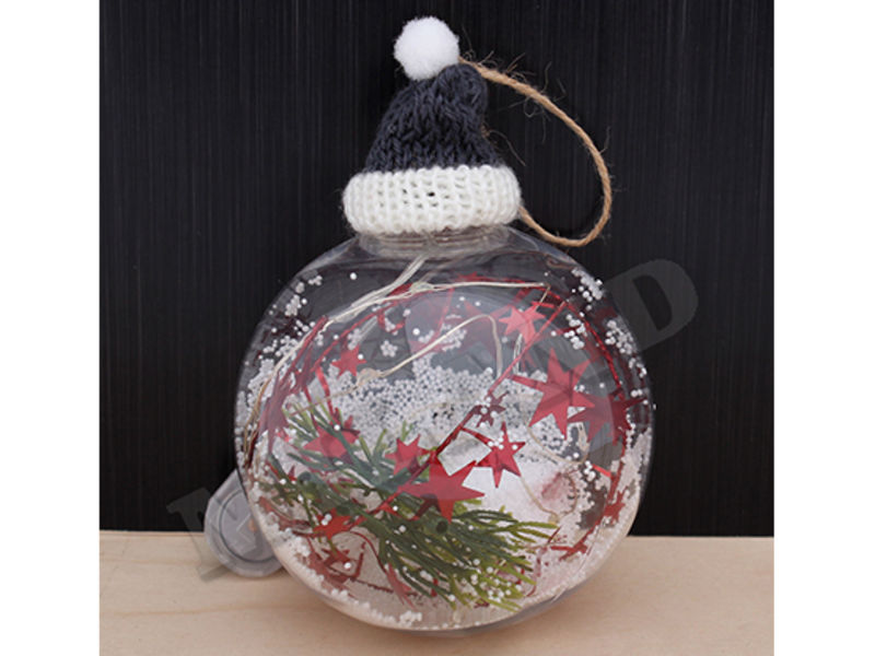 Купить оптом Шар елочный «ПРАЗДНИК» с подсветкой 10см НУ-1237 в Луганске