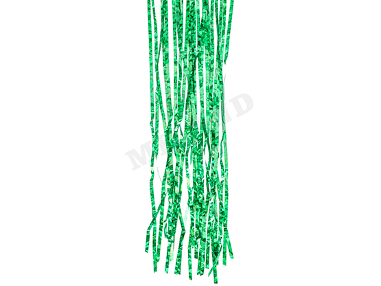 Купить оптом Дождик зелёный «БЛЕСК» 1м (КРАТНО 10) НУ-1460 в Луганске