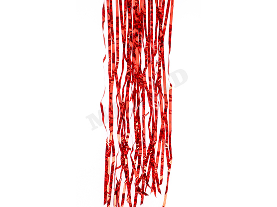 Купить оптом Дождик красный «БЛЕСК» 1м (КРАТНО 10) НУ-1463 в Луганске