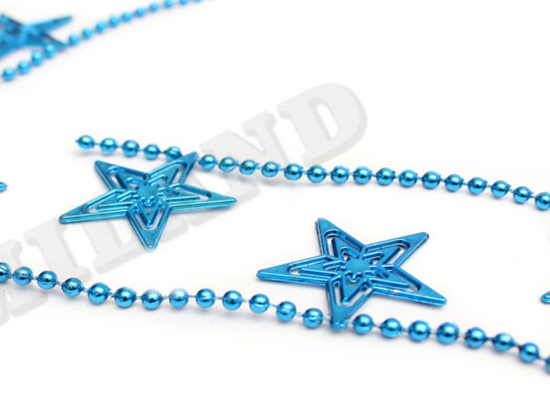 Бусы на ёлку «ЯРКИЕ ЗВЕЗДЫ» 2,7 м синие НУ-6746