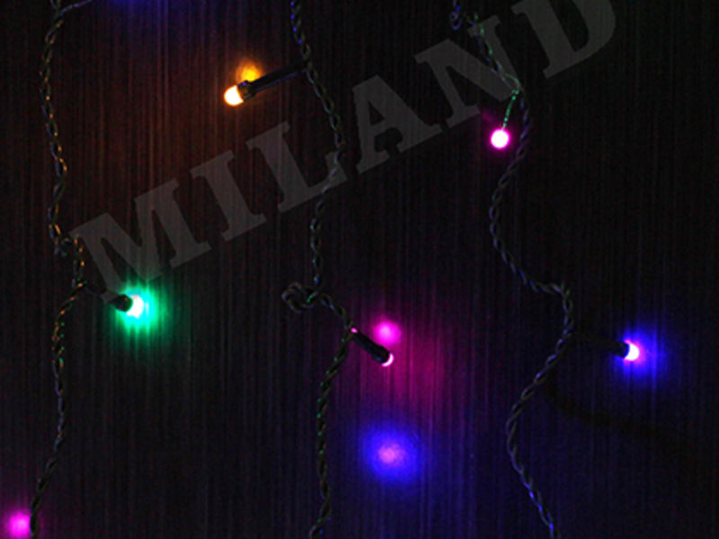 Купить оптом Гирлянда-занавес 3*1,5м (тёмная нить, 224 разноцветных ламп) НУ-1017 в Луганске