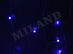 39981 [НУ-1020]Гирлянда-занавес 3*1,5м (тёмная нить, 224 синих ламп) НУ-1020