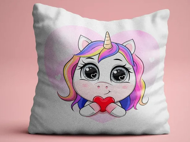 Подушка-игрушка Единорог волосы NPB_001