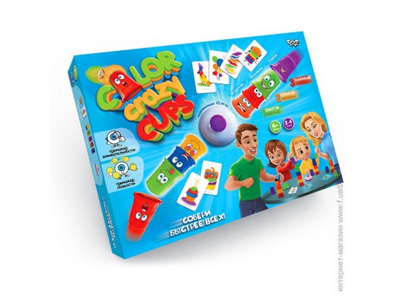 Настольная игра «Собери быстрее всех» серии «Color crazy cups»