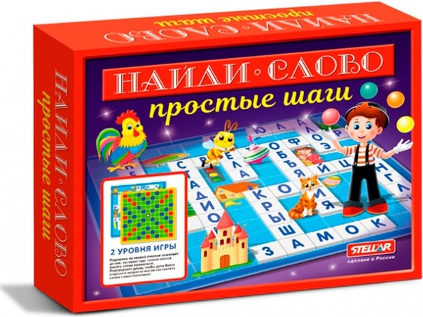 Настольная игра "Найди слово. Простые шаги"