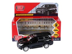 Технопарк. Машина «LEXUS LX-570» металл. инерц. 12 см (открыв. двери, багажник) черный