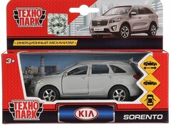 40636 [SB-17-75-KS-N(SL)-WB]Технопарк. Машина "KIA SORENTO PRIME" металл. инерц. 12 см (открыв. двери, багажник) серебристый