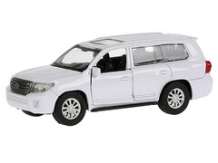 Технопарк. Машина «TOYOTA LAND CRUISER» металл. инерц. 12,5 см (открыв. двери) белый