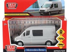 40676 [SPRINTERVAN-14-SR]Технопарк. Машина "MERCEDES-BENZ SPRINTER" металл. инерц. 14 см (открыв. двери) серебристый
