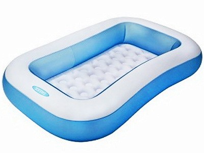 Купить оптом Бассейн с надувным дном "ПРЯМОУГОЛЬНЫЙ" 166*100*25см, 128л 57403NP в Луганске