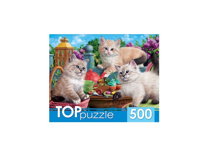 TOPpuzzle ПАЗЛЫ 500 элементов. НЕВСКИЕ МАСКАРАДНЫЕ КОТЯТА