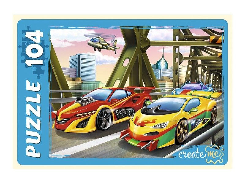 ПАЗЛЫ 104 элемента. СКОРОСТНЫЕ ГОНКИ В ГОРОДЕ