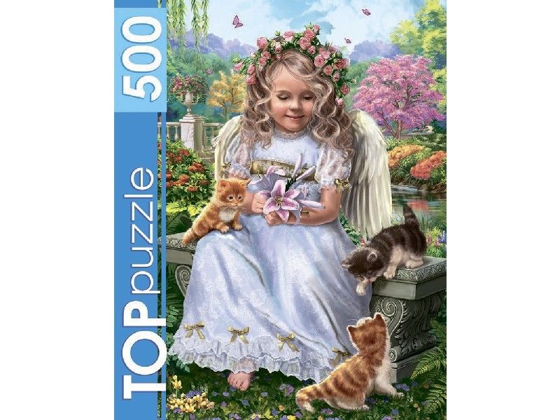 TOPpuzzle ПАЗЛЫ 500 элементов НЕЖНЫЙ АНГЕЛ