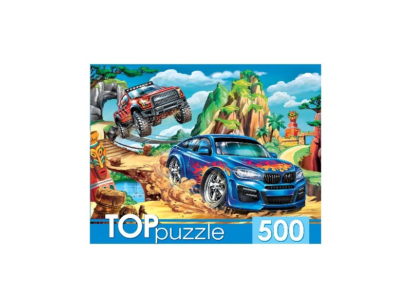 TOPpuzzle ПАЗЛЫ 500 элементов. КРУТОЙ ТРАНСПОРТ №5